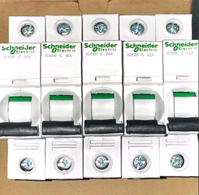 Schneider iC60N 1-Pole MCB — 6–10 kA, 10/16/20/32/63 A, C-Curve