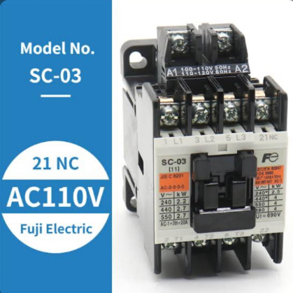 Fuji SC-03 Magnetic Contactor — 3 Pole + 1NO (20 A)