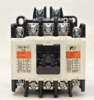 Fuji SC-5-1 Magnetic Contactor — 3 Pole + 1NO/1NC (32 A)